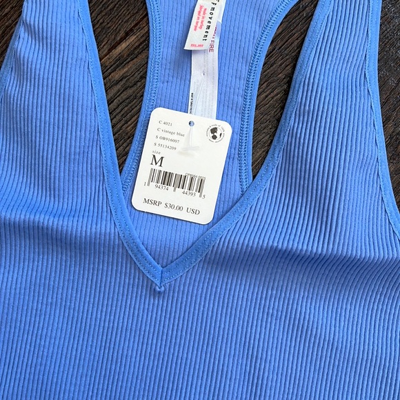 49. Free People Movement Free Throw Crop - Vintage Blue - Picture 8 of 11